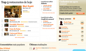 Homepage do ComiAli apresenta rankings de atividade e popularidade Homepage do ComiAli apresenta rankings de atividade e popularidade