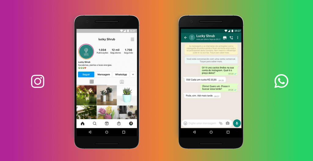 Instagram disponibiliza recurso de bate-papo com o WhatsApp para facilitar experiência de marcas