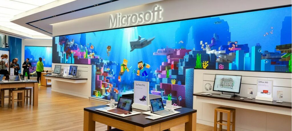 Microsoft anuncia o fechamento de lojas físicas