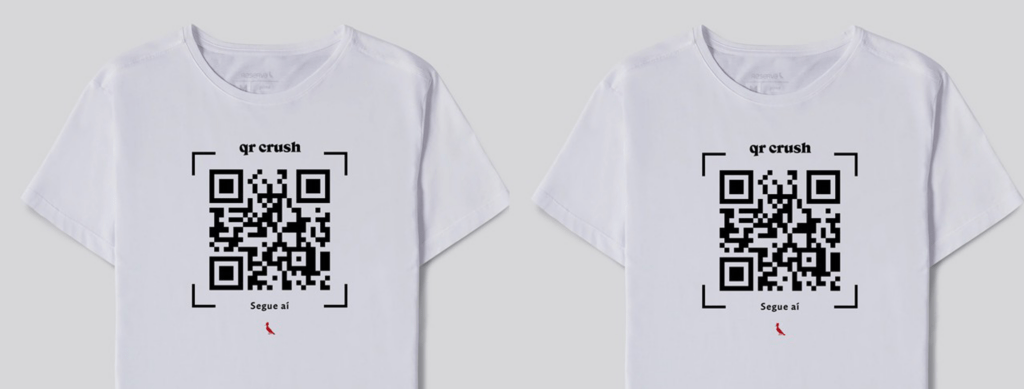 QR Crush: marca de roupa cria camiseta que revela perfil do Instagram