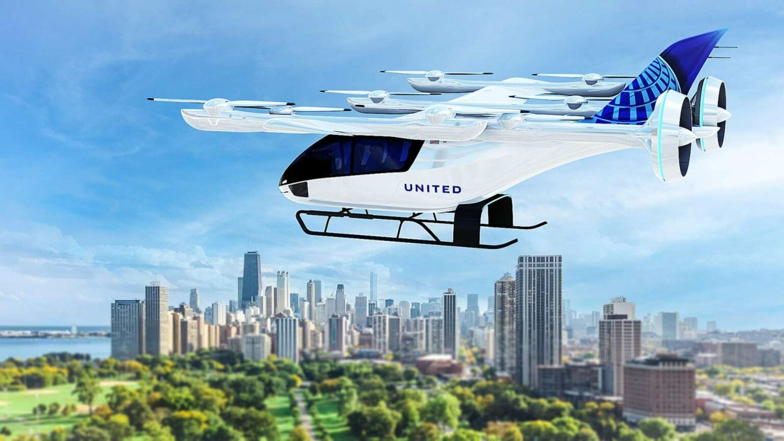 United investe US$ 15 milhões no mercado de táxi aéreo elétrico