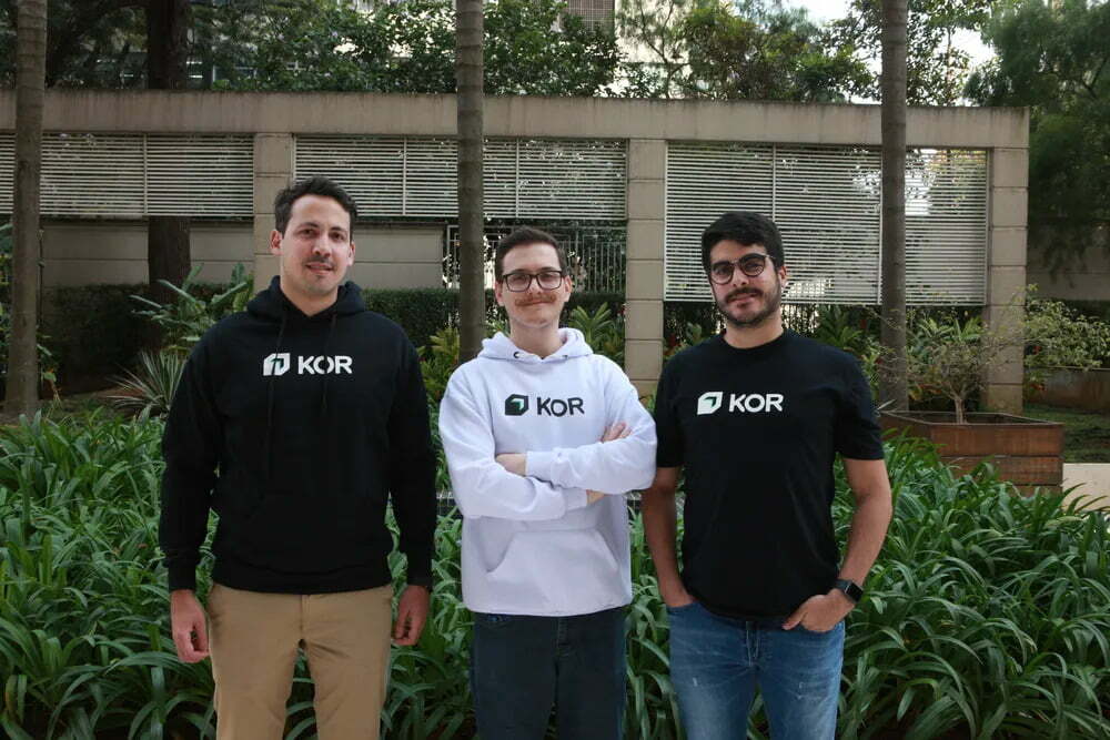 Victor Aracaty, Matheus Góis e Roberto Dias; Fundadores da KOR Solutions