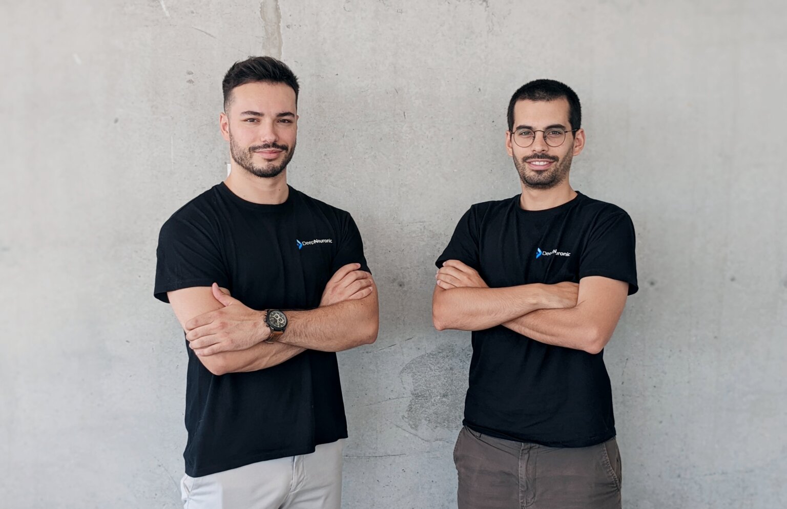 Fundadores da DeepNeuronic, Bruno Degardin e Vasco Lopes