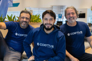 Reginaldo Ribeiro [ao centro], um dos fundadores da COGTIVE, ao lado de Cândido Ouro Preto e Ricardo Borgatti Neto