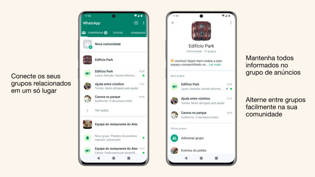 WhatsApp lança “Comunidades” para conectar grupos no aplicativo