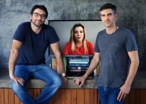 Eduardo Casarini, Patrícia Toledo e Tiago Galli, cofundadores da Strive