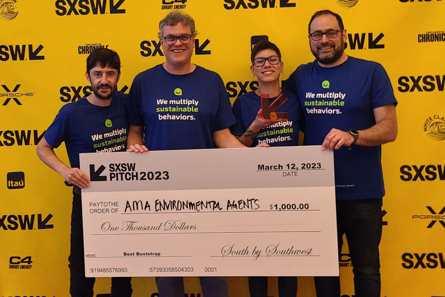 Startup paranaense AMA é primeira brasileira a vencer desafio global no SXSW 2023