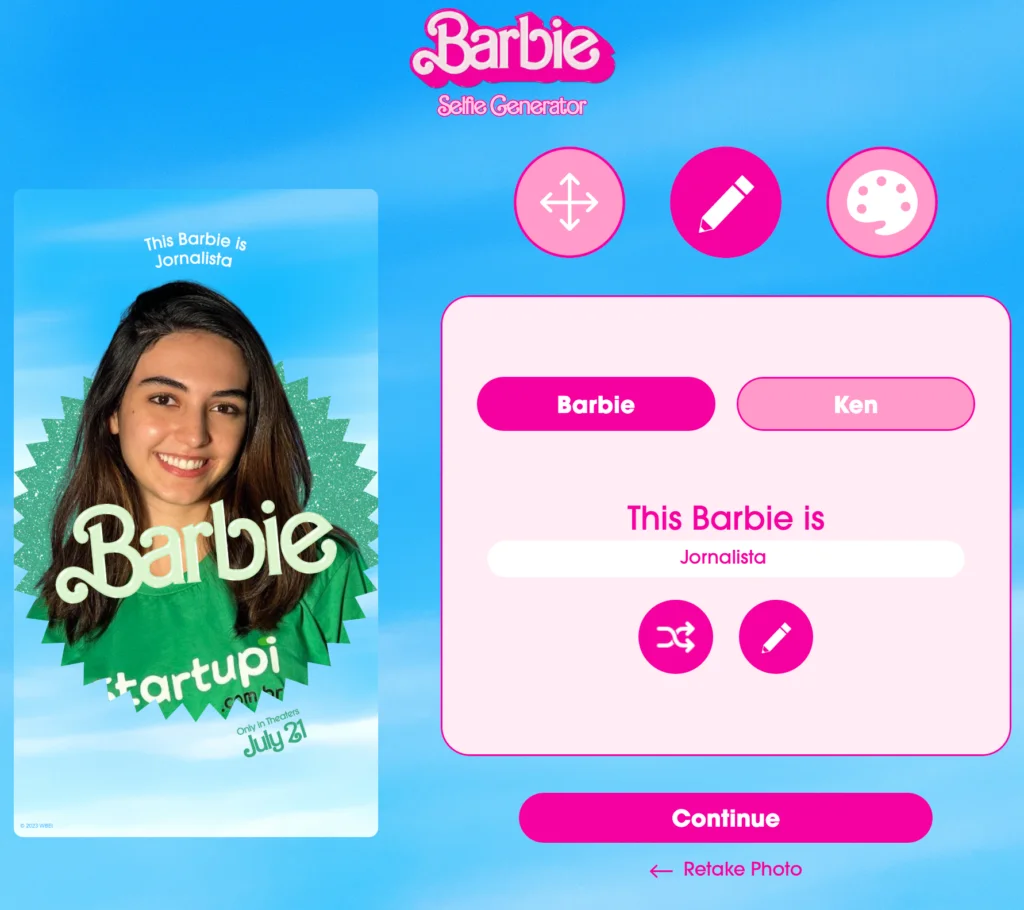 Gerador de selfie põe você no poster da Barbie; veja passo a passo