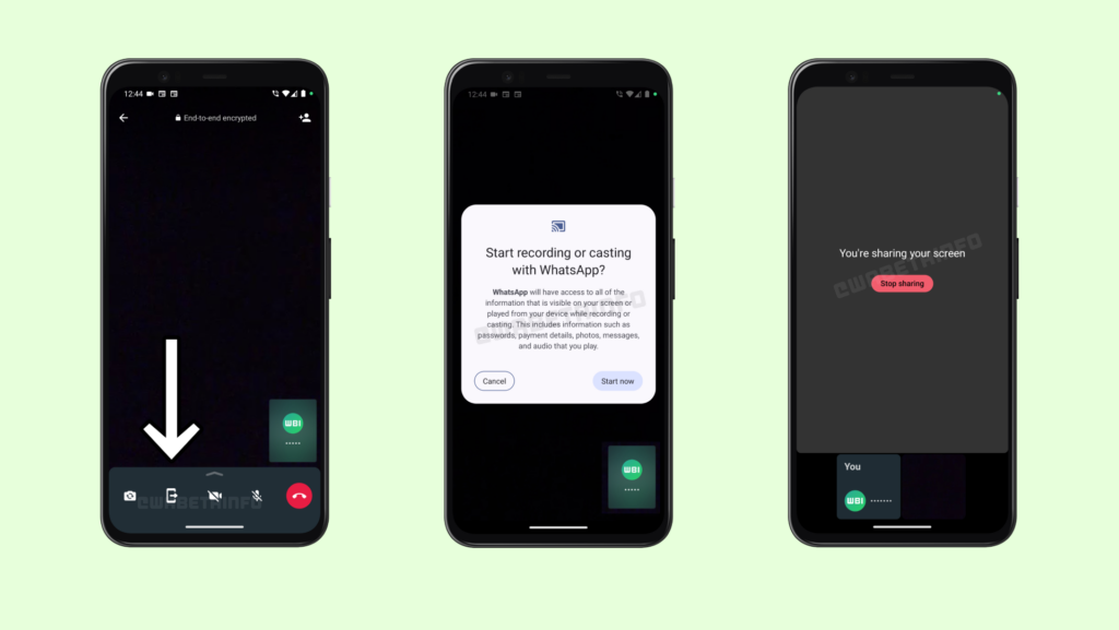 WhatsApp testa função de compartilhamento de tela durante videochamadas