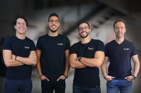 Fundadores da 4Equity – Media Ventures: David Halaban, Eduardo Loureiro, Felipe Hatab e Renato Mendes