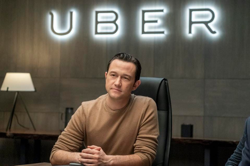 Joseph Gordon-Levitt interpretando Travis Kalanick na série "Super Pumped, The Battle for Uber"
