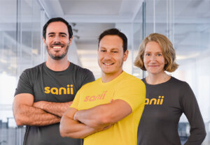 Renato Tilkian, Michael Kapp e Angelina Clarke; Fundadores da Sanii