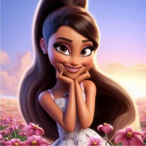 internauta recriou cantora Ariana Grande como personagem da Disney Pixar. Foto: Reprodução/Twitter