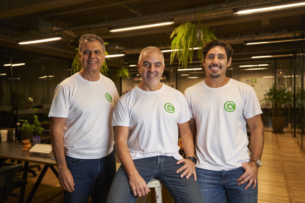 Alberto Ferreira, CFO; André Robles, CEO; Sérgio Rayol sócio e diretor médico