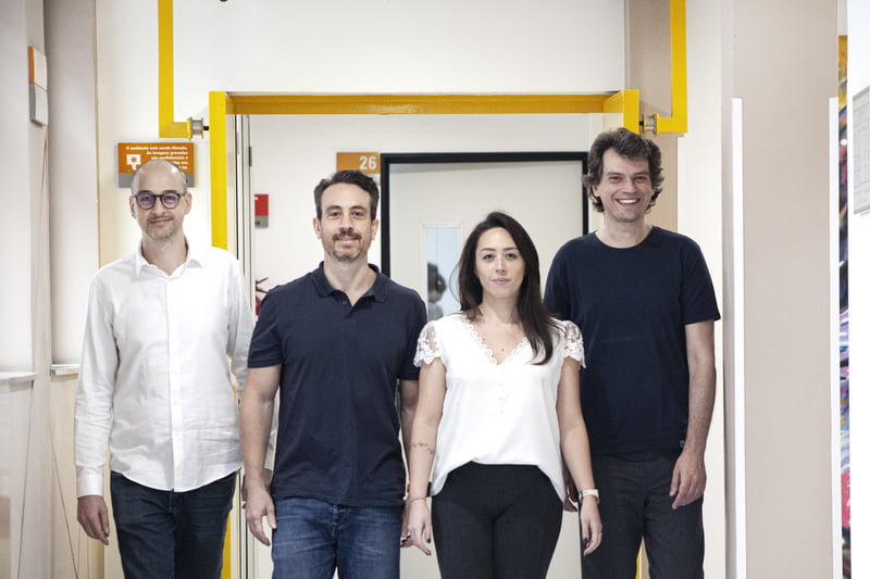 Alessandro Arpetti, Thiago Rached, Renata Grando e Luis Junqueira, fundadores da Letrus