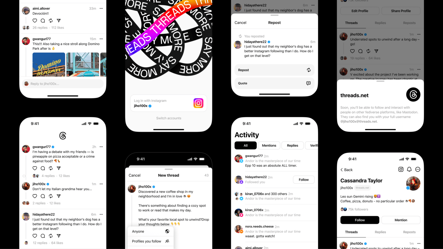 Threads alcança 175 milhões de usuários mensais às vésperas de seu primeiro aniversário Threads