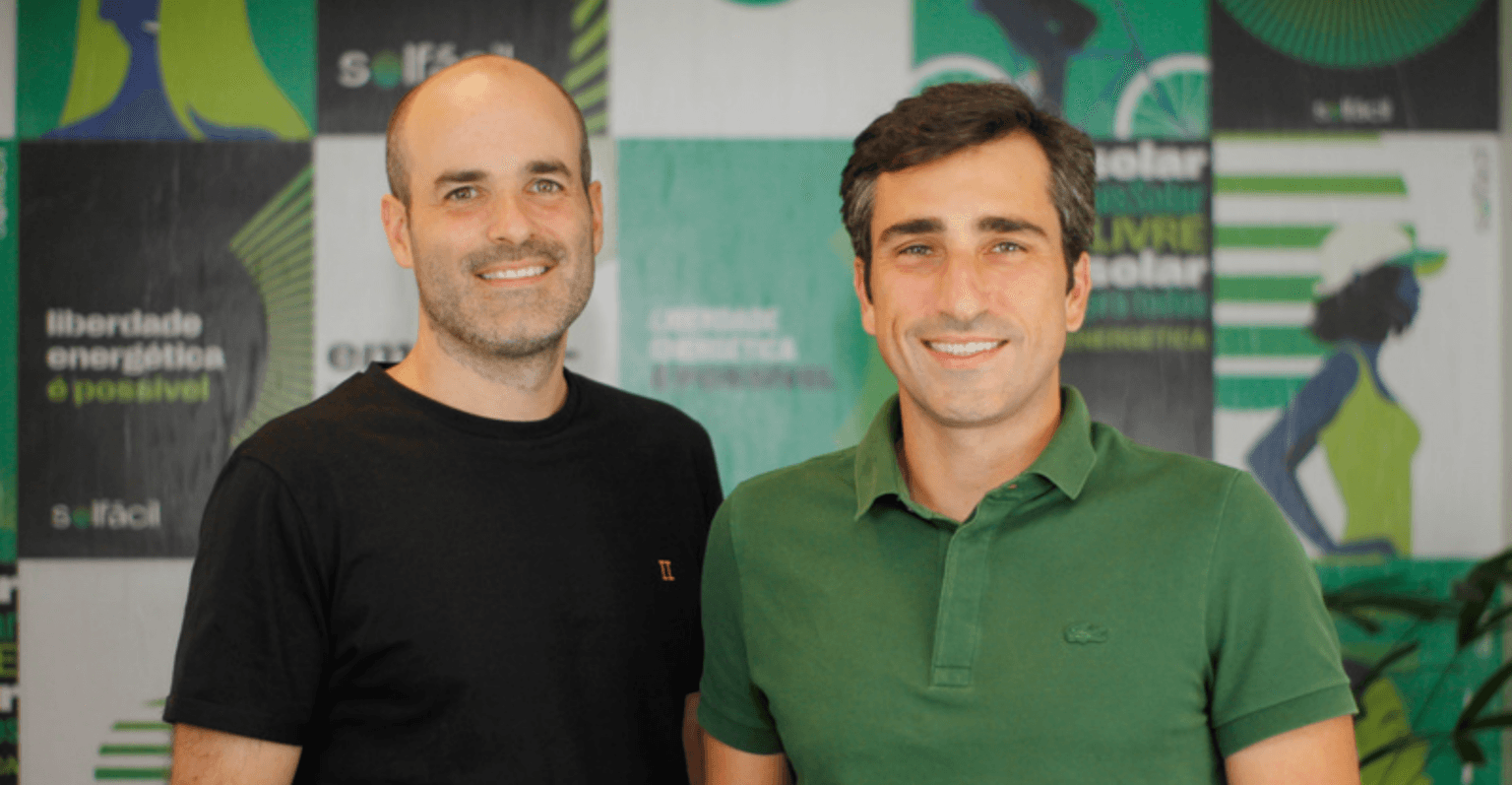 Guillaume Tiret, CFO da Solfácil, à esquerda, e Fabio Carrara, CEO, à direita.