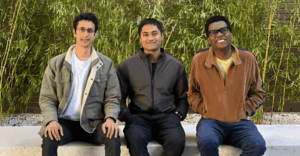 Vikas Nair, Rishas Ramanathan e Gabriel Bayomi, fundadores da Openlayer | Foto: divulgação