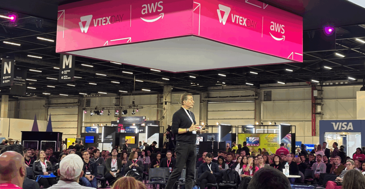 Presidente do Google Brasil destacou benefícios da IA no VTEX Day 2025 Fábio Coelho, presidente do Google Brasil, no VTEX Day 2025