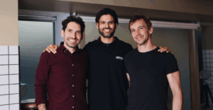 Divulgação Jorge Soto Moreno, Dhaval Chadha e Antonio Molins - fundadores da Justos