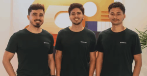 Gabriel Marques (esq.), Rômulo Borio e Daniel Soares, fundadores da Solomon, de egressos do ITA — Foto: Divulgação/Solomon