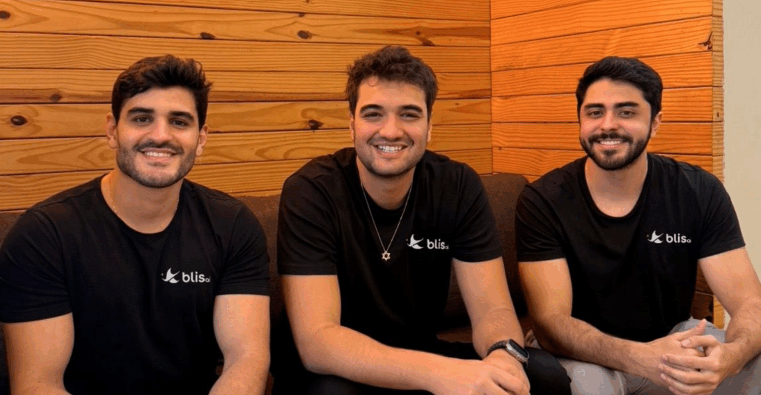 Blis AI capta R$ 1 milhão em pre-seed Rafael Cohen (CEO), Rodrigo Cioffi (COO) e Luiz Antunes (CTO), cofundadores da Blis AI