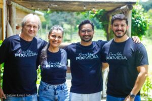 Legenda Cássio Hoffmann, Karine Santos, Hugo Ferreira e Renan Kreling Crédito Gabriel Lima