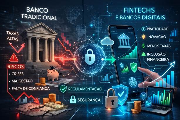 Entre a disrupção e a estabilidade: o que está em jogo na disputa entre fintechs e bancos